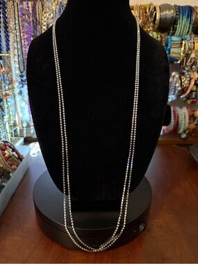 Long Single Strand of Prong Set Rhinestones